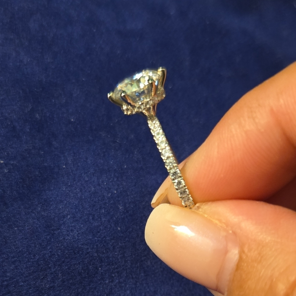 Moissanite Solitaire Ring - image 4